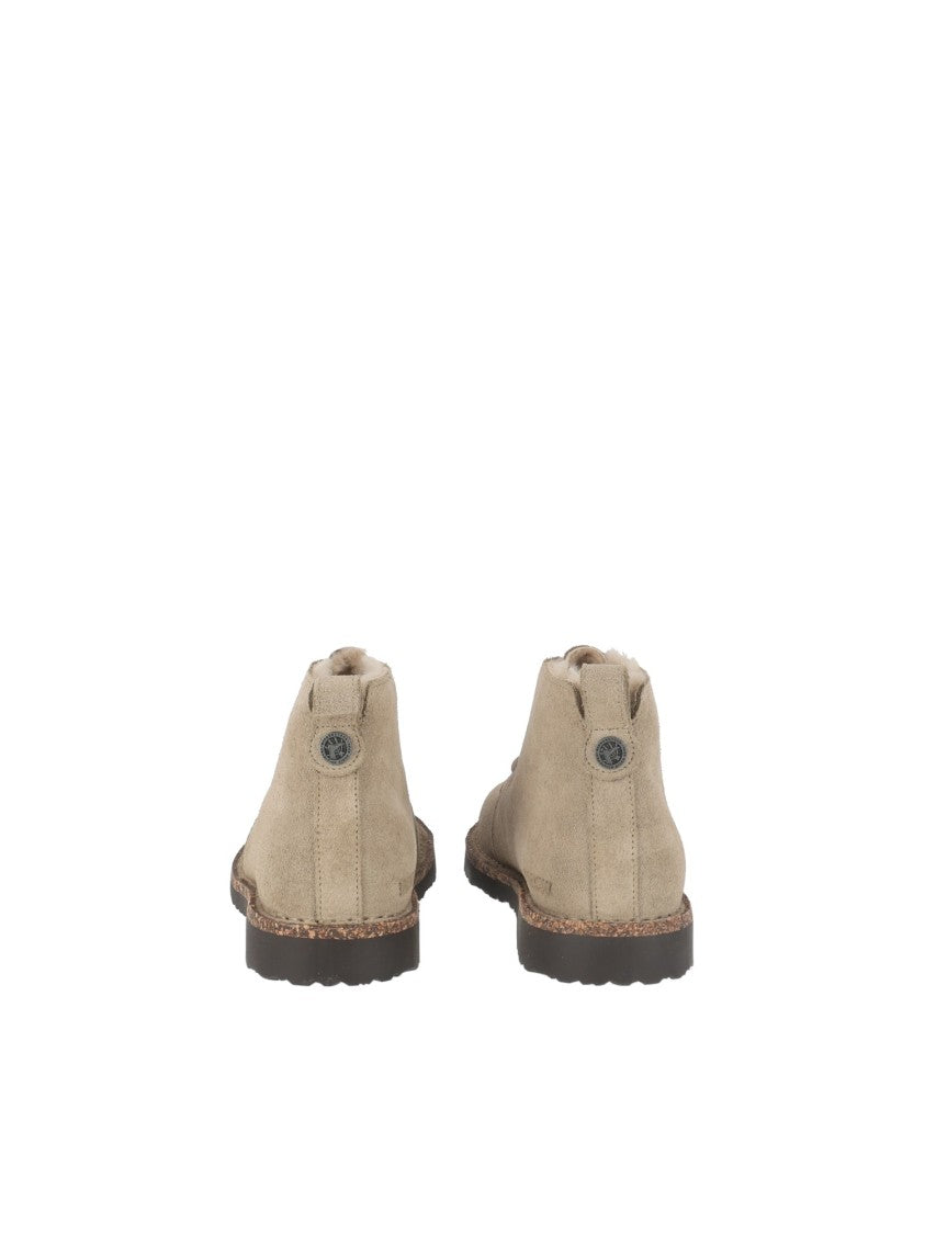 Birkenstock Taupe Uppsala Mid S Shearling Suede Shoes
