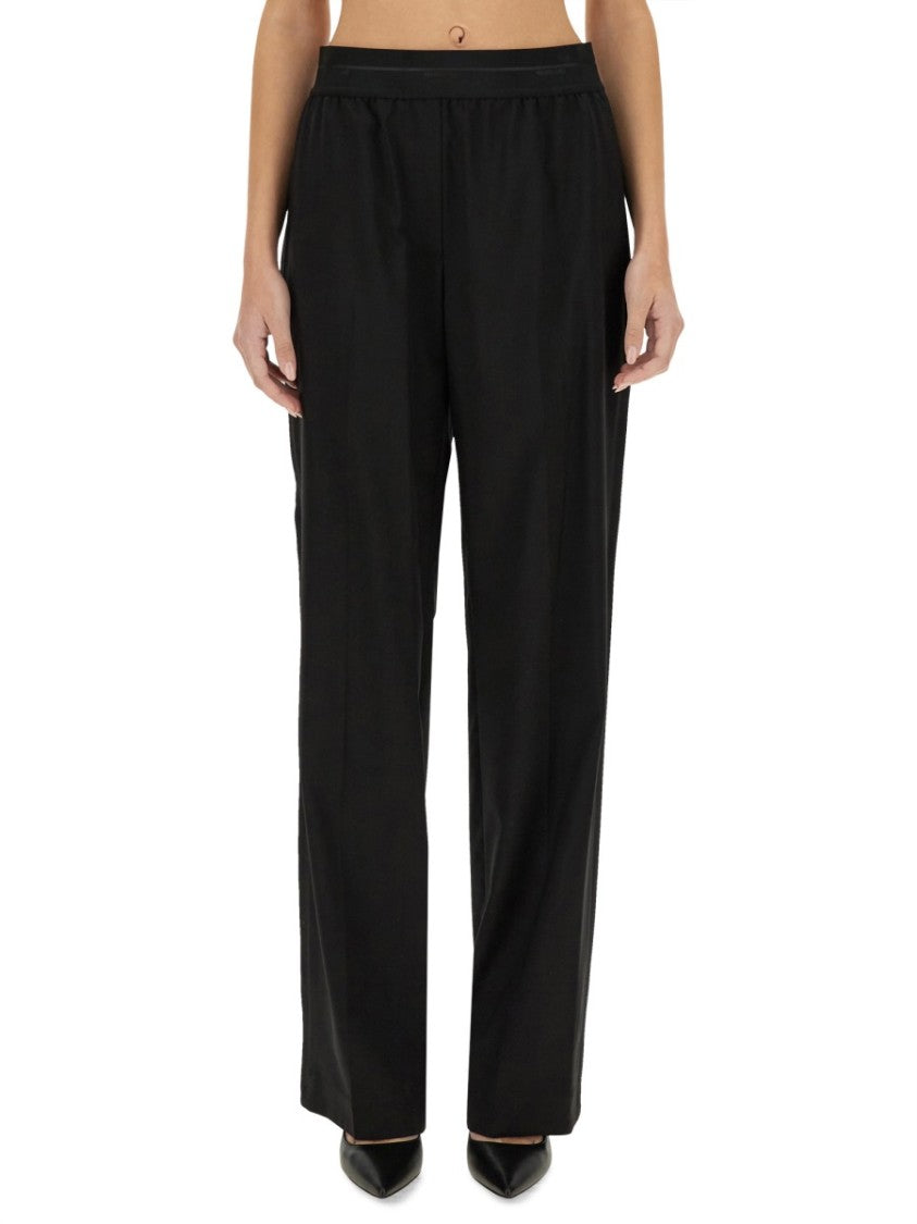 Helmut Lang Straight Leg Pants With Elastic Waistband