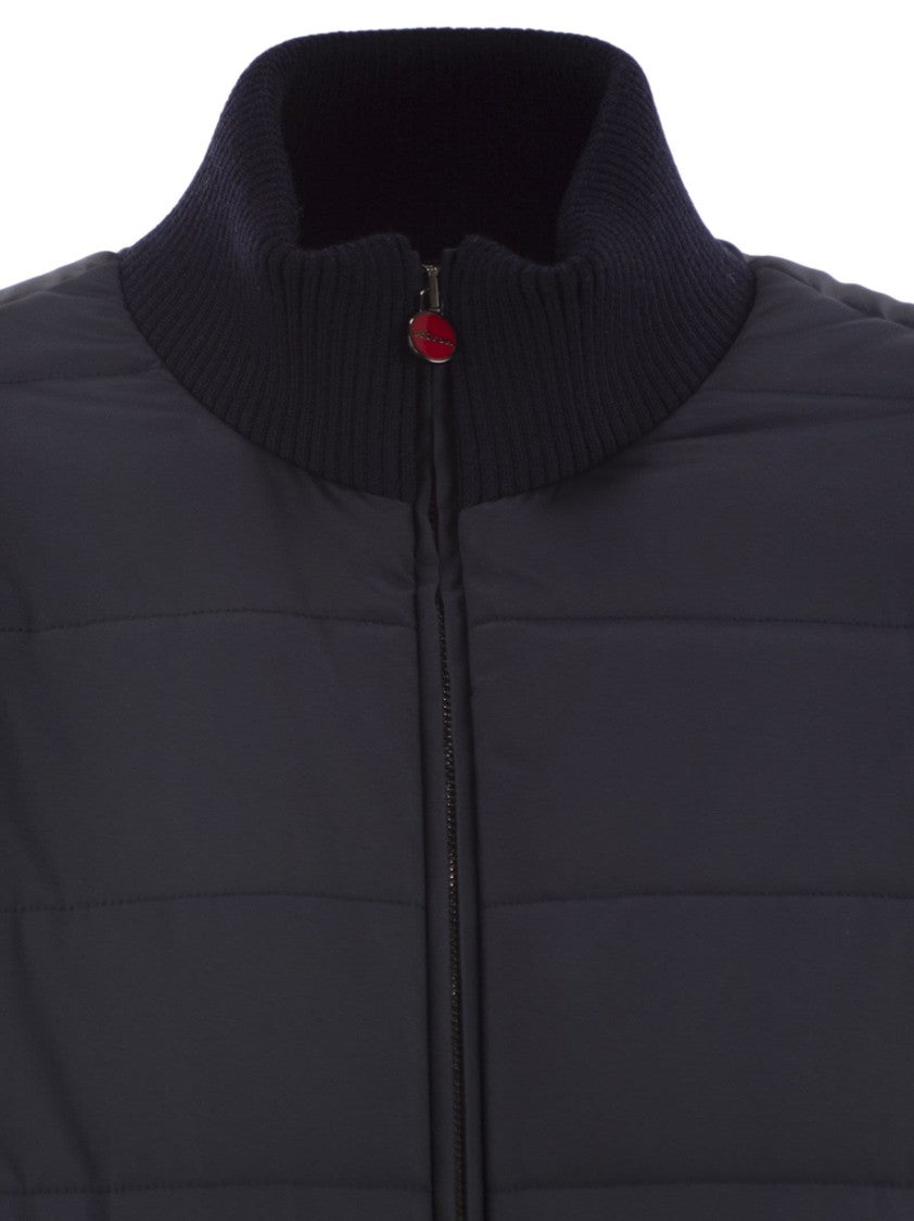 Kiton Technical Fabric Bomber Jacket