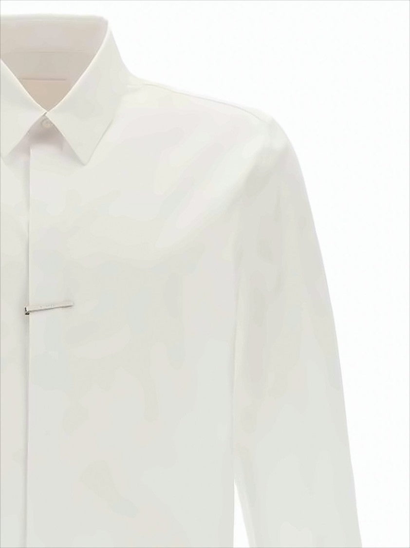 Givenchy Tailored Long-Sleeve Shirt With Concealed Placket And Minimalist Detail