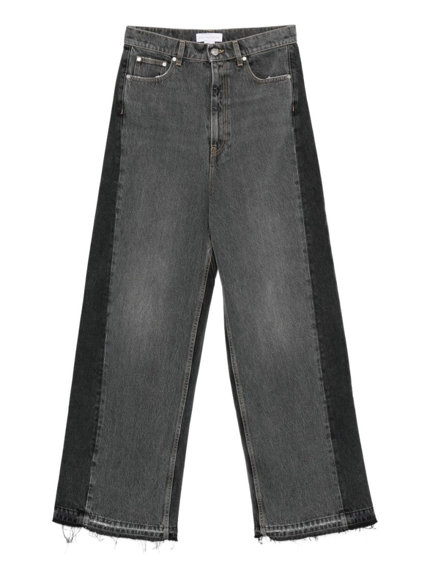 Stella Mccartney Black And Grey Denim Jeans