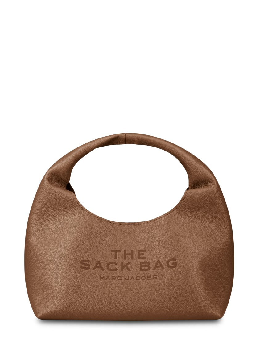 Marc Jacobs Rounded Leather Tote With Embossed Logo