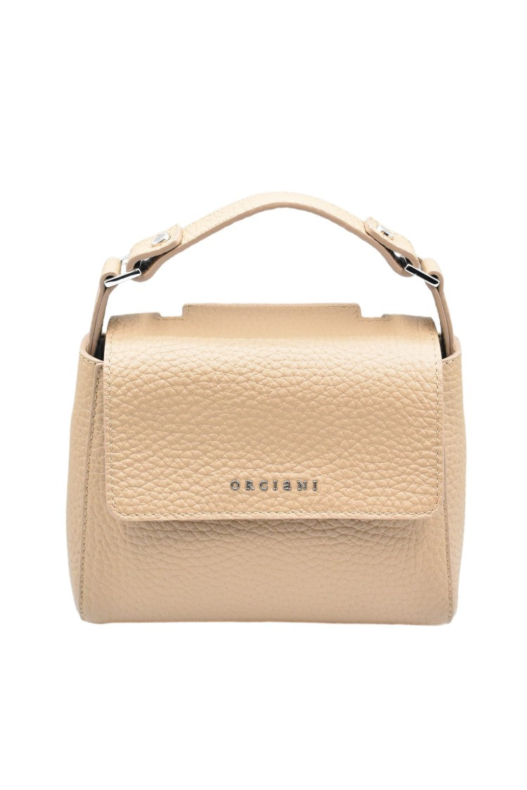 Orciani Beige Sveva Soft Mini Practical Handbag