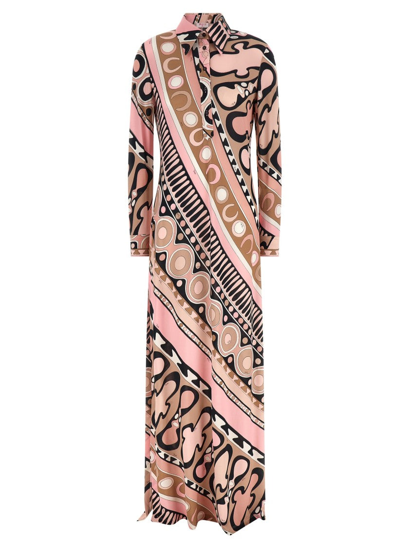 Emilio Pucci Soleil' Print Chemisier Dress