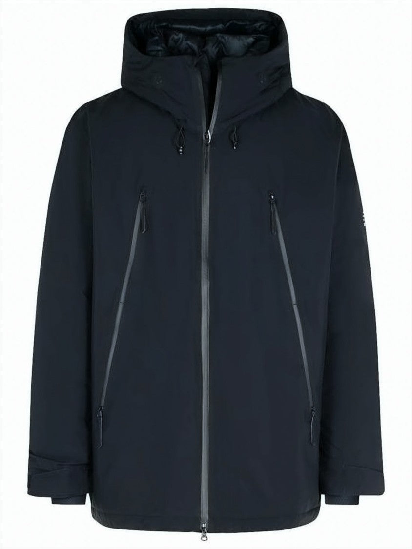 Mm6 By Maison Margiela Minimalist Blue Jacket With High Collar