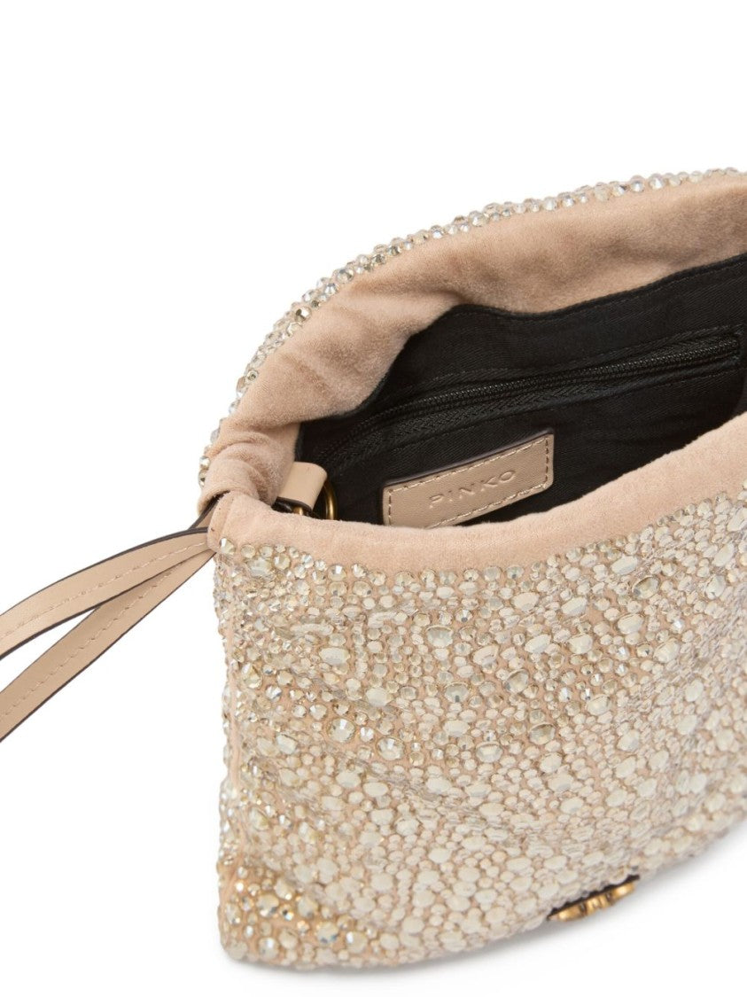 Pinko Structured Neutrals Bag With Design