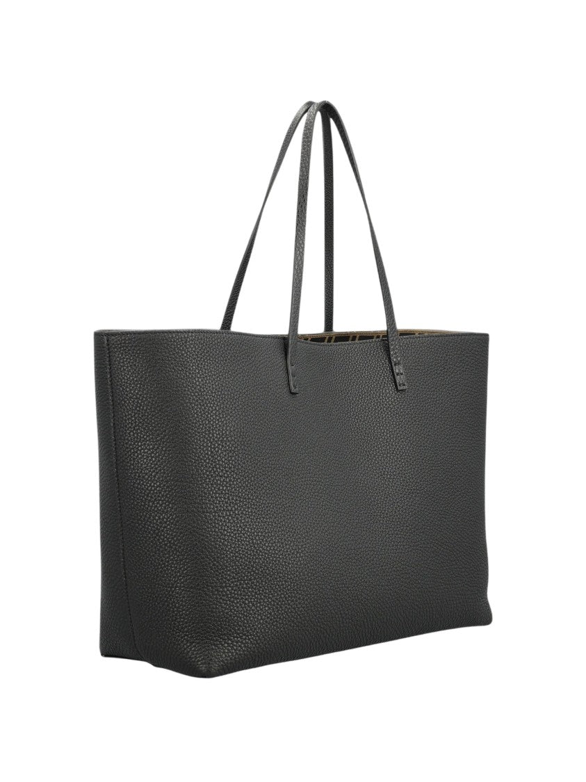 Fendi Roll Medium Monogram Leather Tote Bag