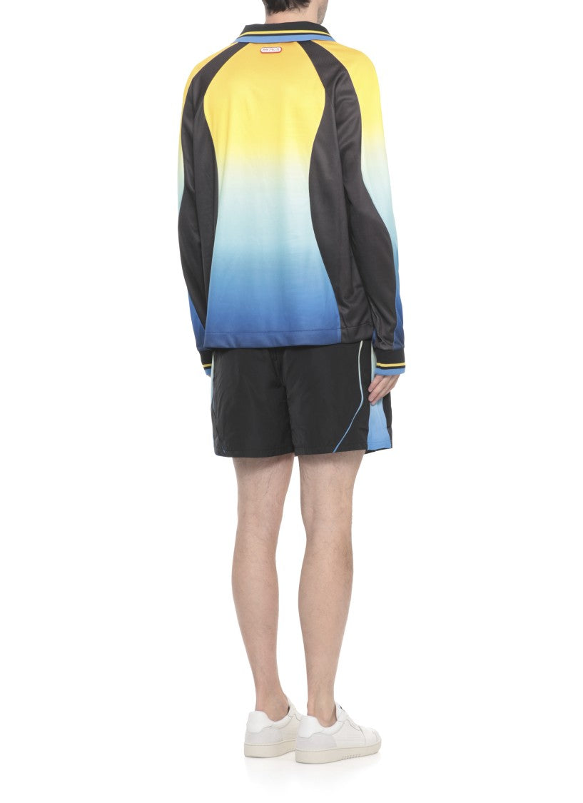 Casablanca Multicolored Gradient Pattern Activewear Jersey
