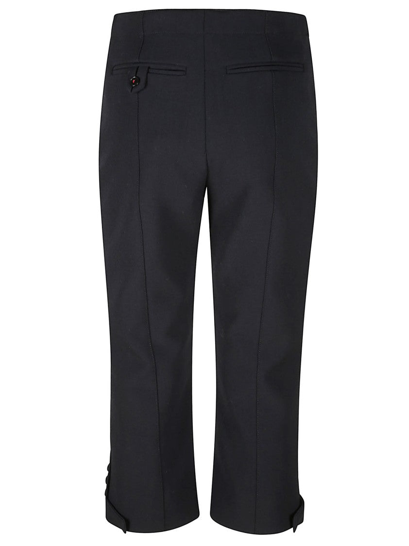 Victoria Beckham Tab Detail Cropped Trouser