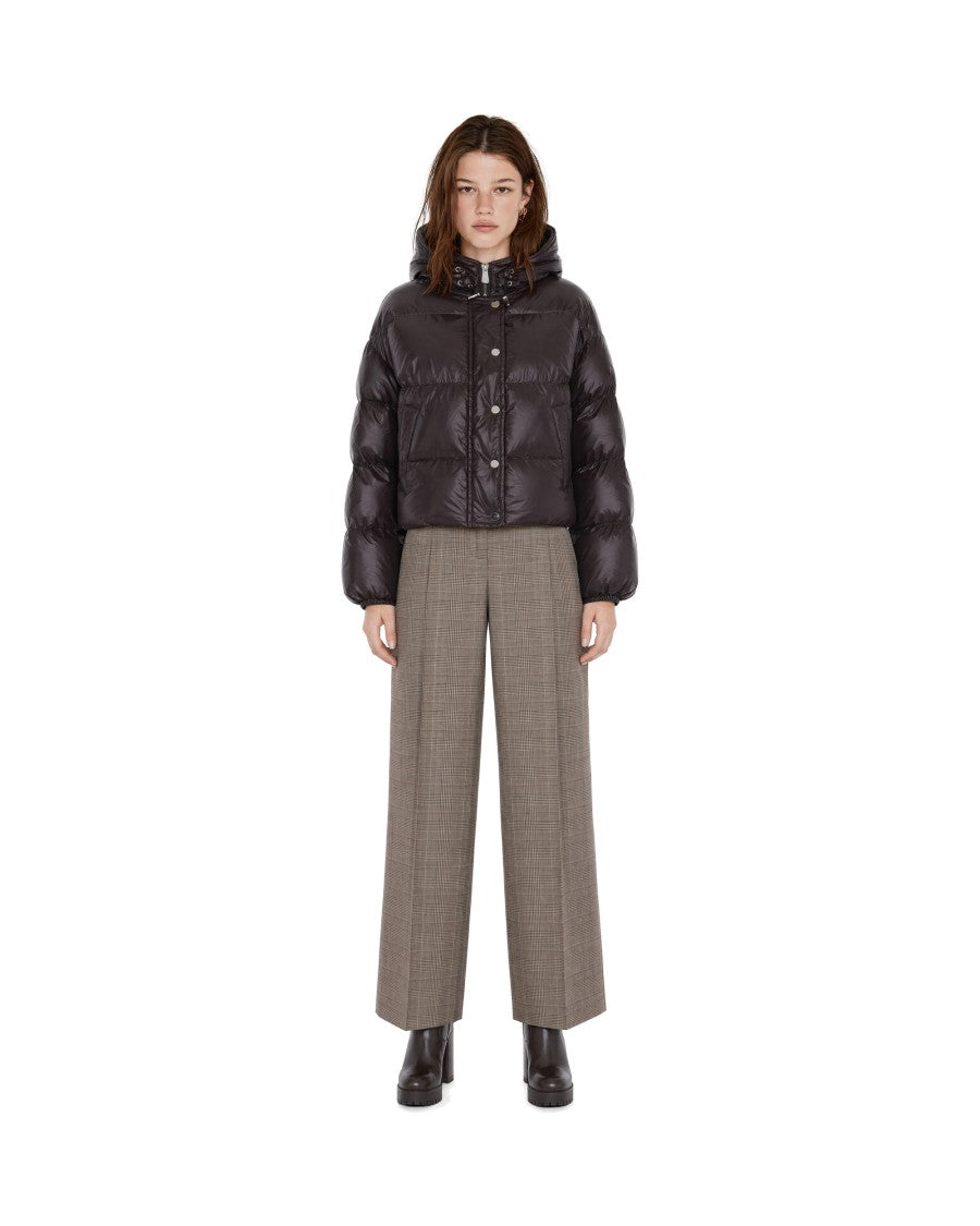 Pinko Quilted Snug Hood Nylon Down Jacket