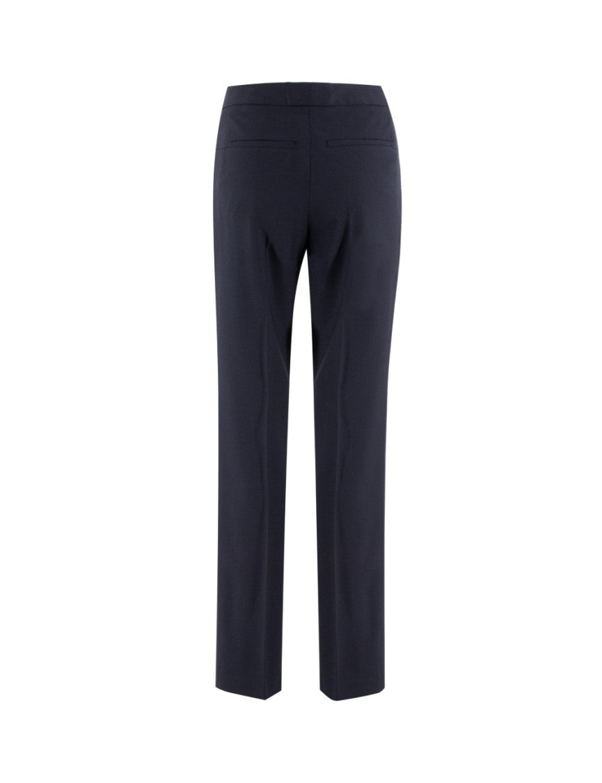 Fabiana Filippi Straight-Fit Midnight Blue Trousers With Tailored Silhouette