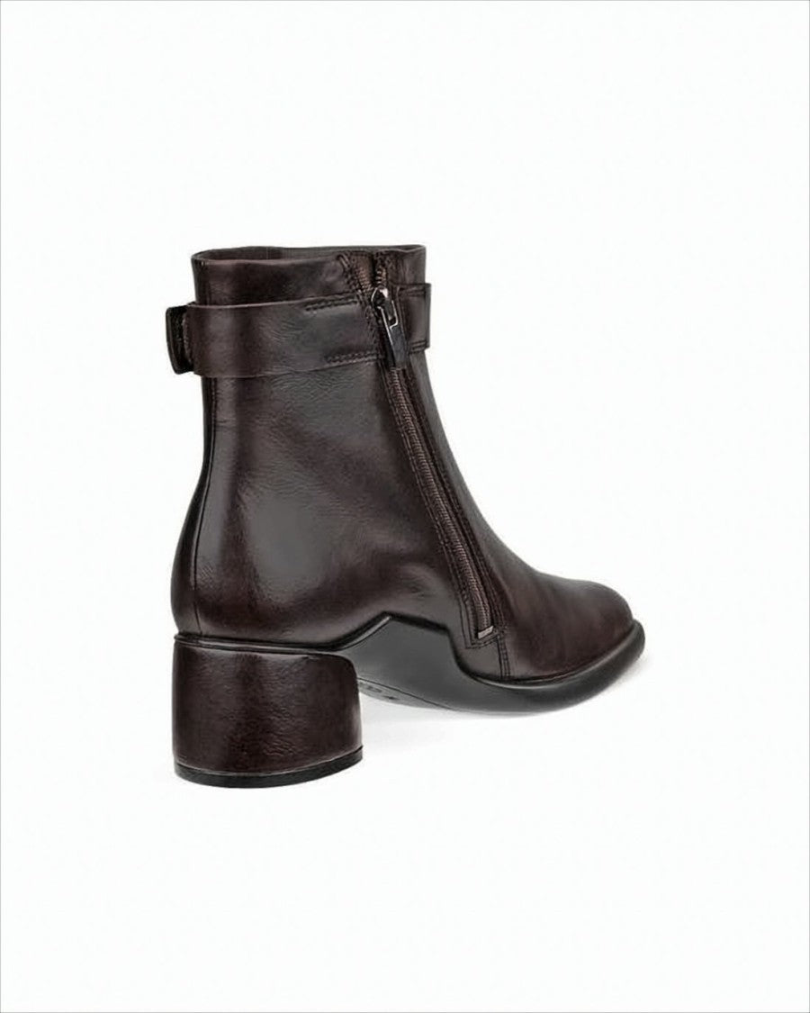 Ecco Smooth Leather Ankle Boots