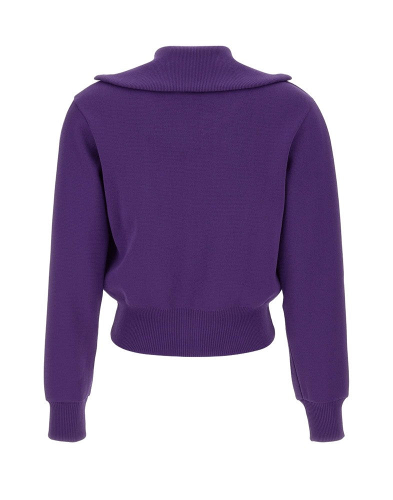 Autry Cropped Tennis-Style Jacket With Contrasting Stripes And Logo