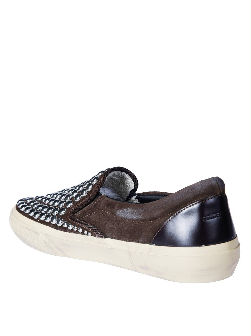 Golden Goose Vce Suede Slip-On Sneakers