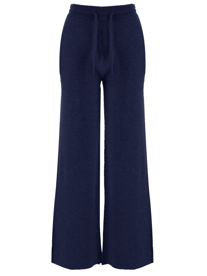 Arch4 Wide-Leg Cashmere Pants With Adjustable Waistband
