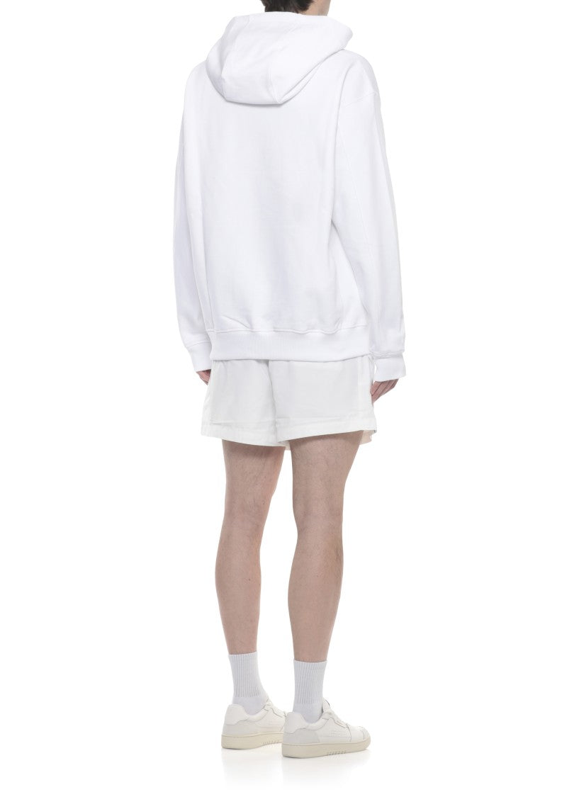 Casablanca White Tennis Club Cotton Hoodie