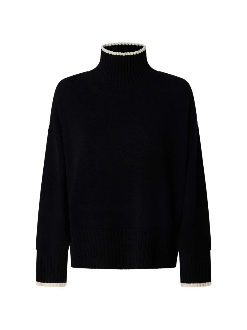 Pinko Falkland Maglia High-Neck Wool Sweater