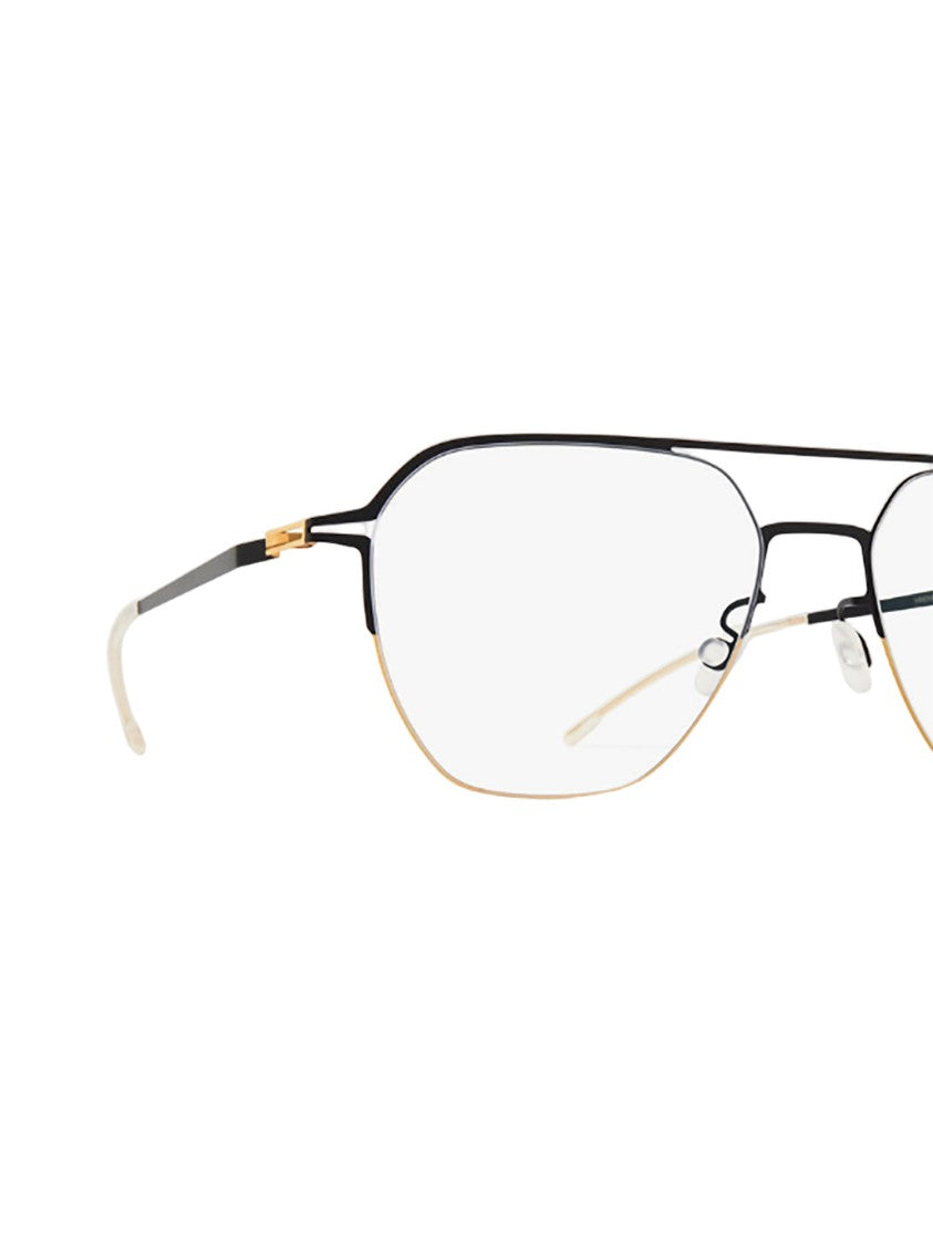 Mykita Geometric Black Optical Frames With Metal Design