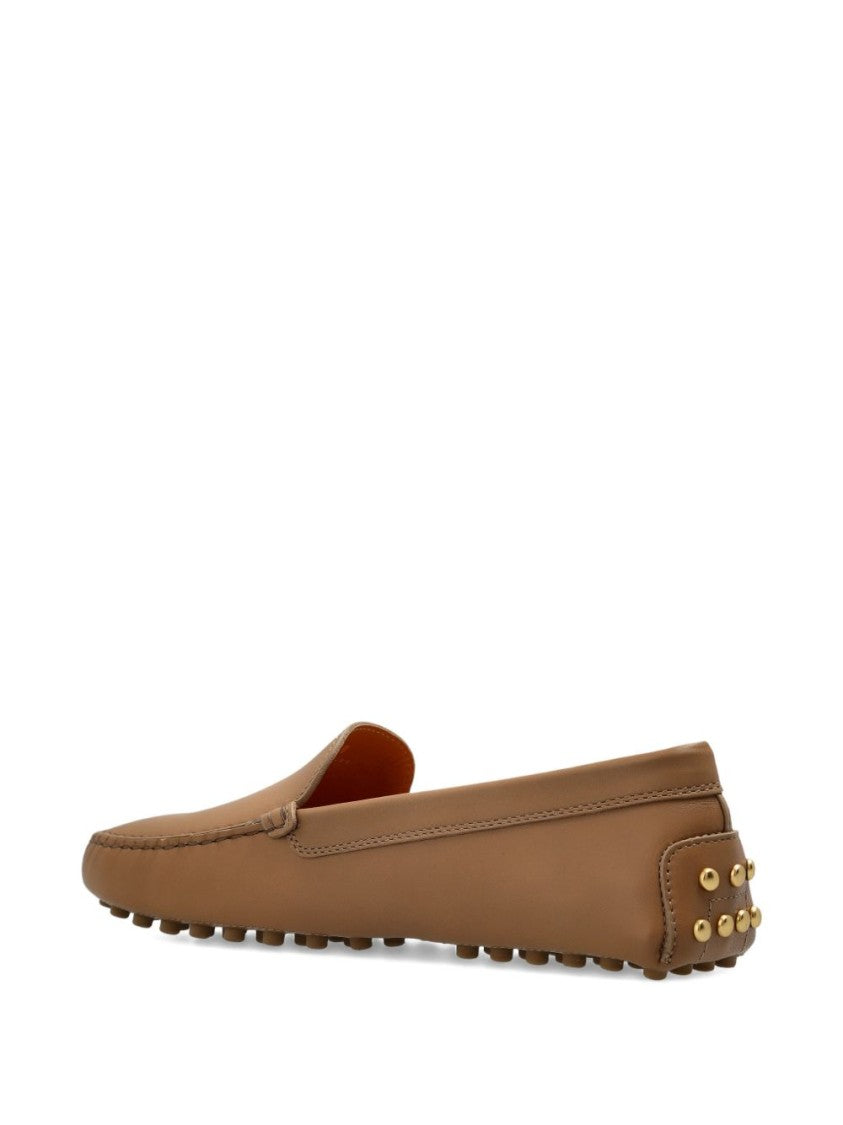 Tod's Minimalist Leather Loafers With Moccasin Toe Design