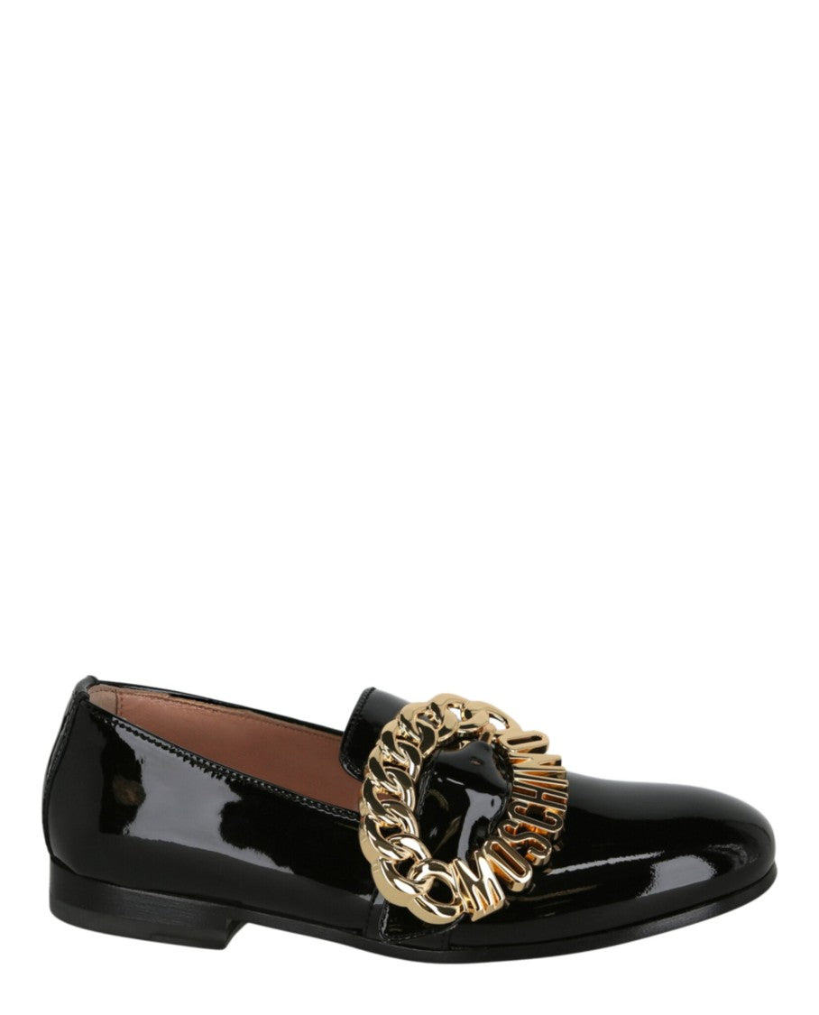 Moschino Logo Buckle Loafers