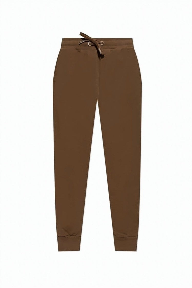 Ami Paris Relaxed Fit Brown Jogging Pants With Tapered Design