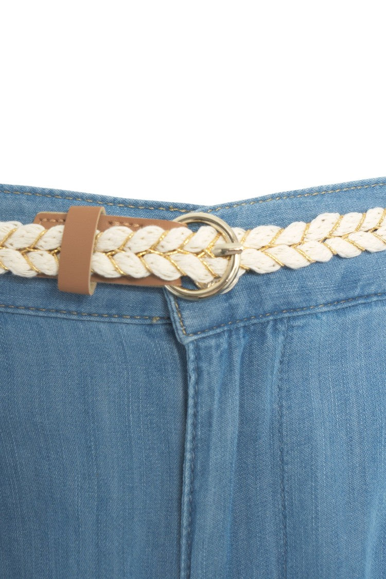 Liu Jo Flared Pants With Buckled Waist Belt