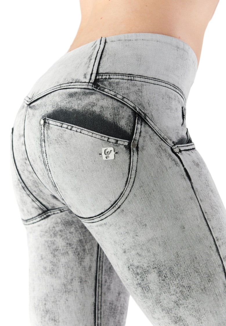 Freddy Grey Organic Cotton Modeling Push-Up Trousers