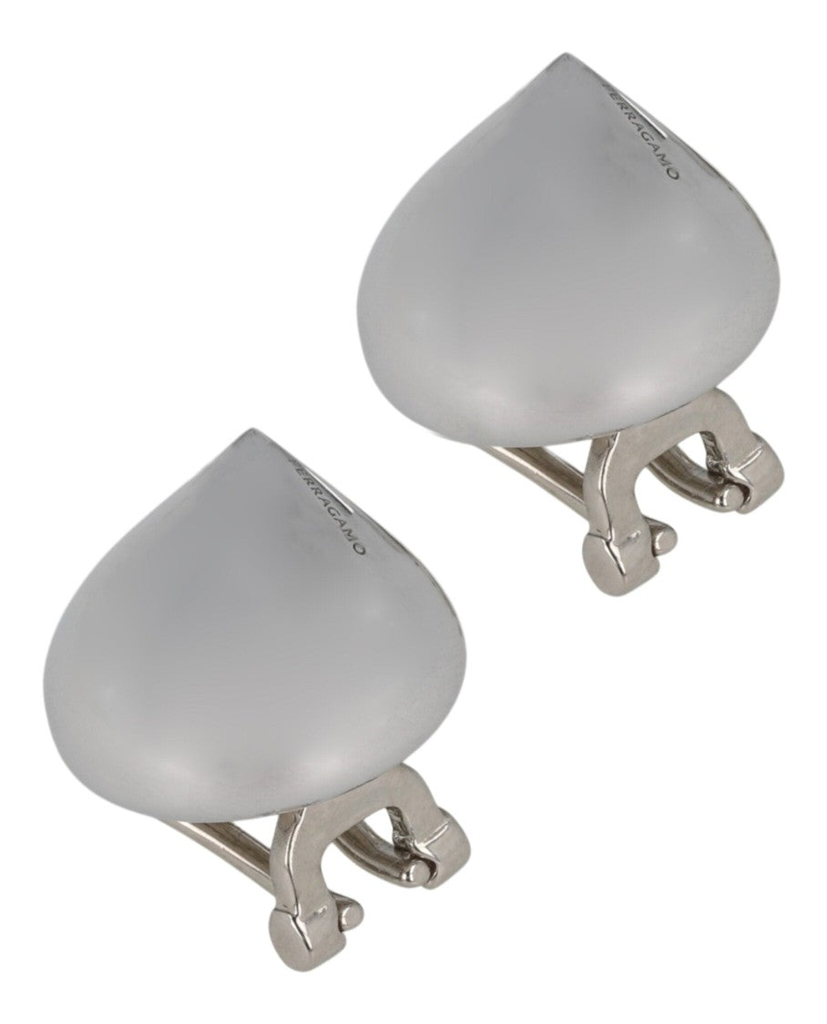 Ferragamo Small Sculptural Clip On Earrings