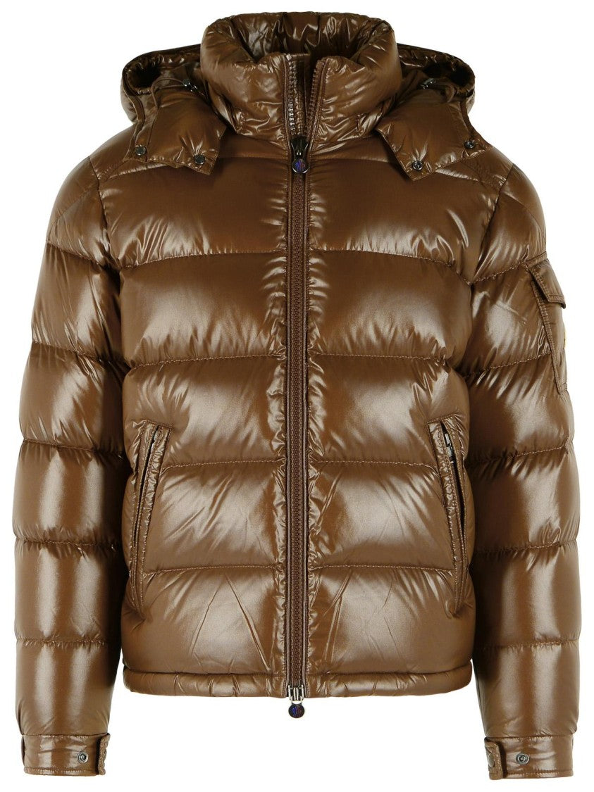 Moncler 'Maya' Brown Polyamide Down Jacket