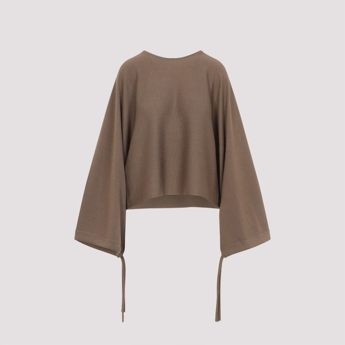 Max Mara Frais Balloon Brown Virgin Wool Pullover