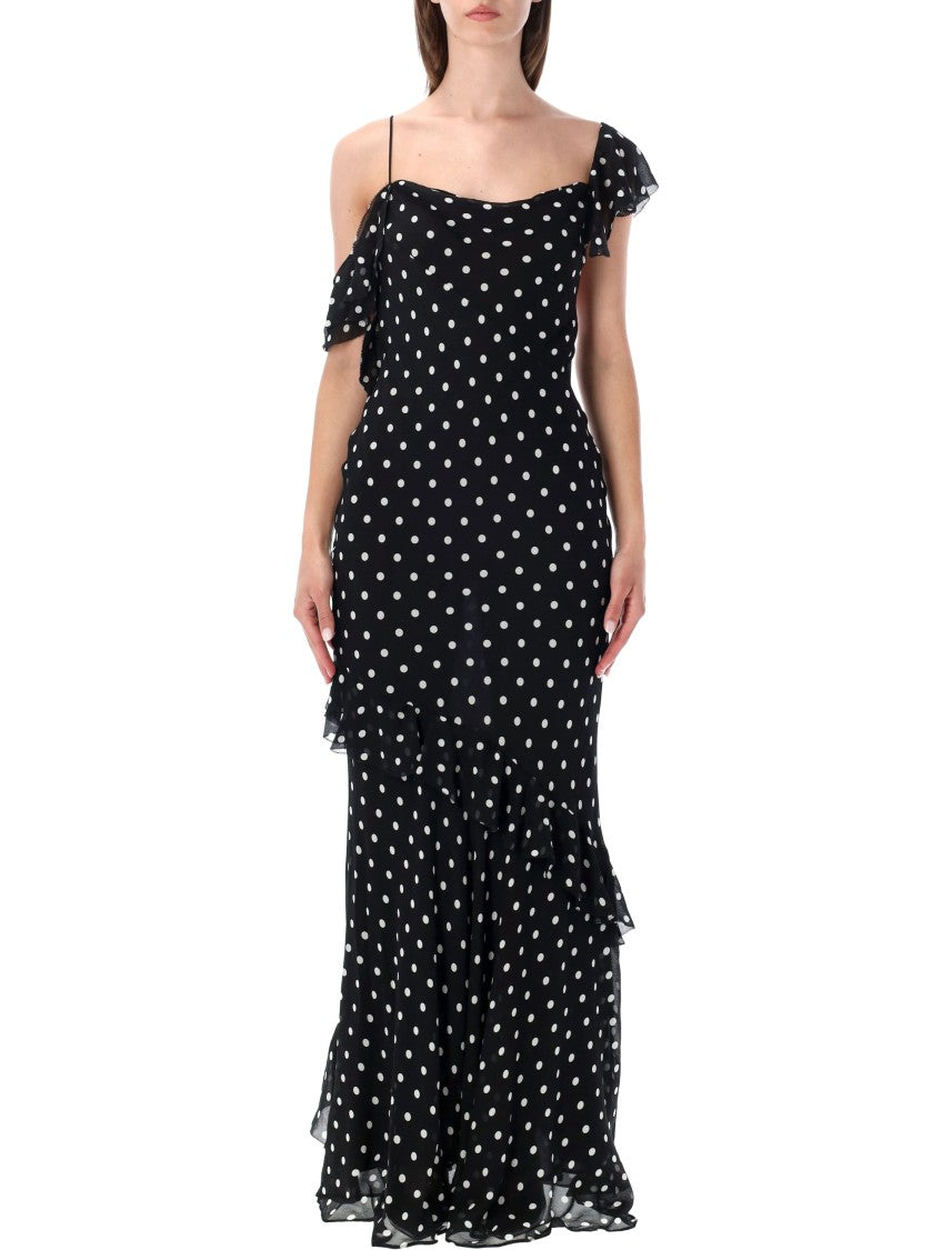 Self-Portrait Georgette Long Dress