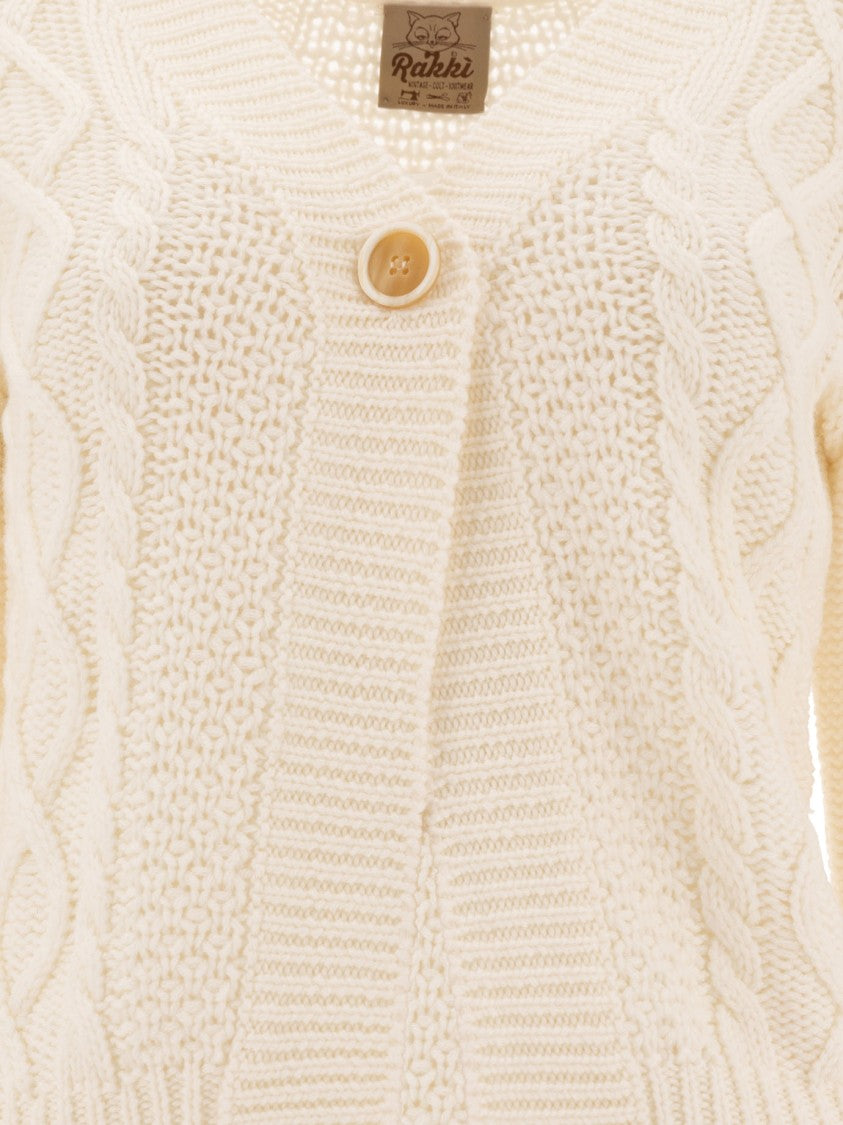 Rakki' Cropped Merino Wool Cardigan