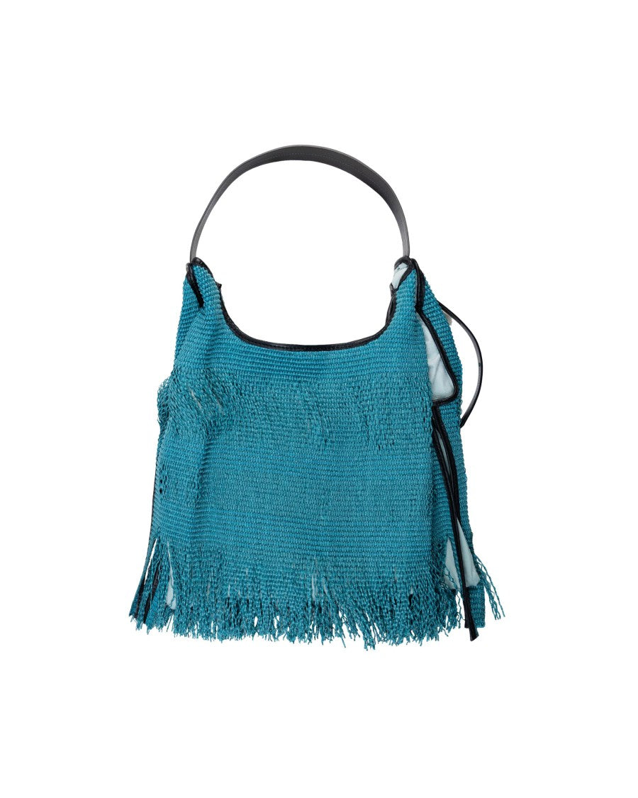 Anita Bilardi Picasso Fringed Petrol Bag