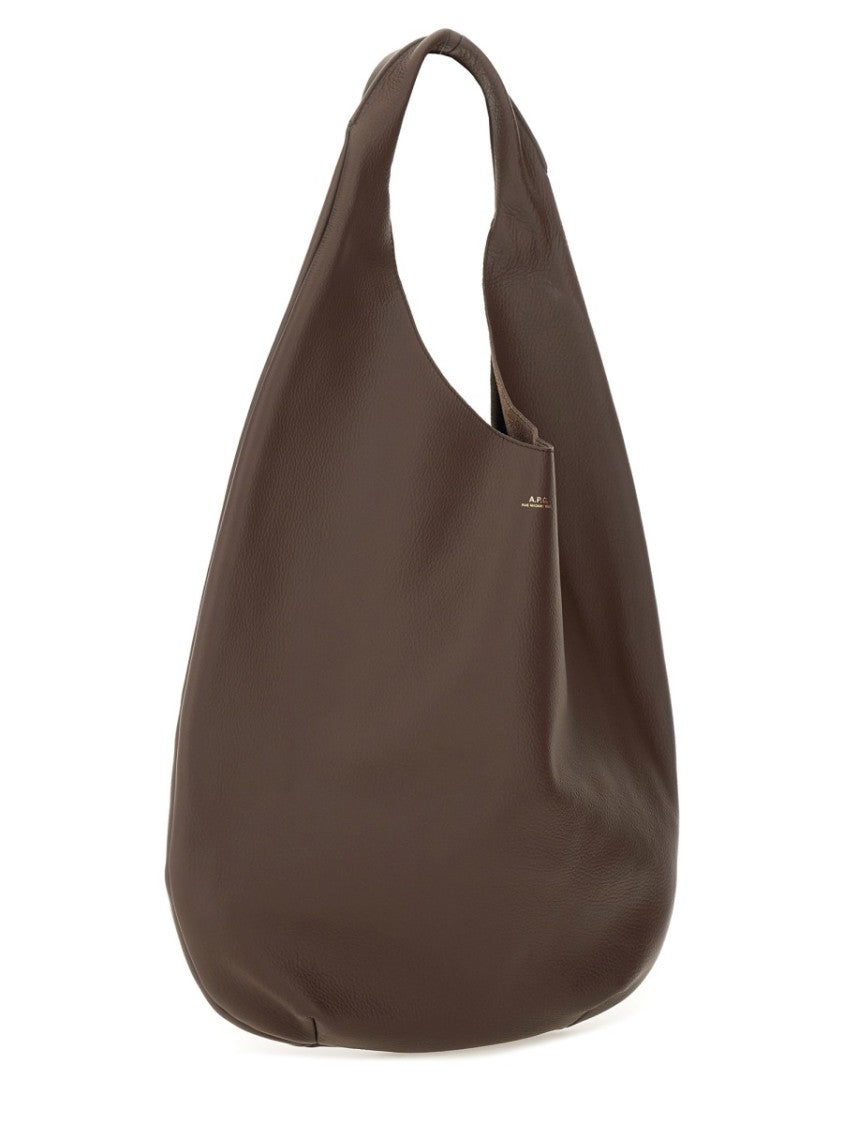 A.P.C. Le Neige Slouchy Leather Shoulder Bag