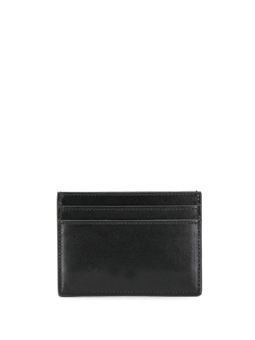 Saint Laurent Smooth Black Leather Cardholder