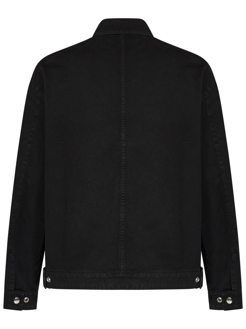 State Of Order Black Driver Jacket With Chest Insert