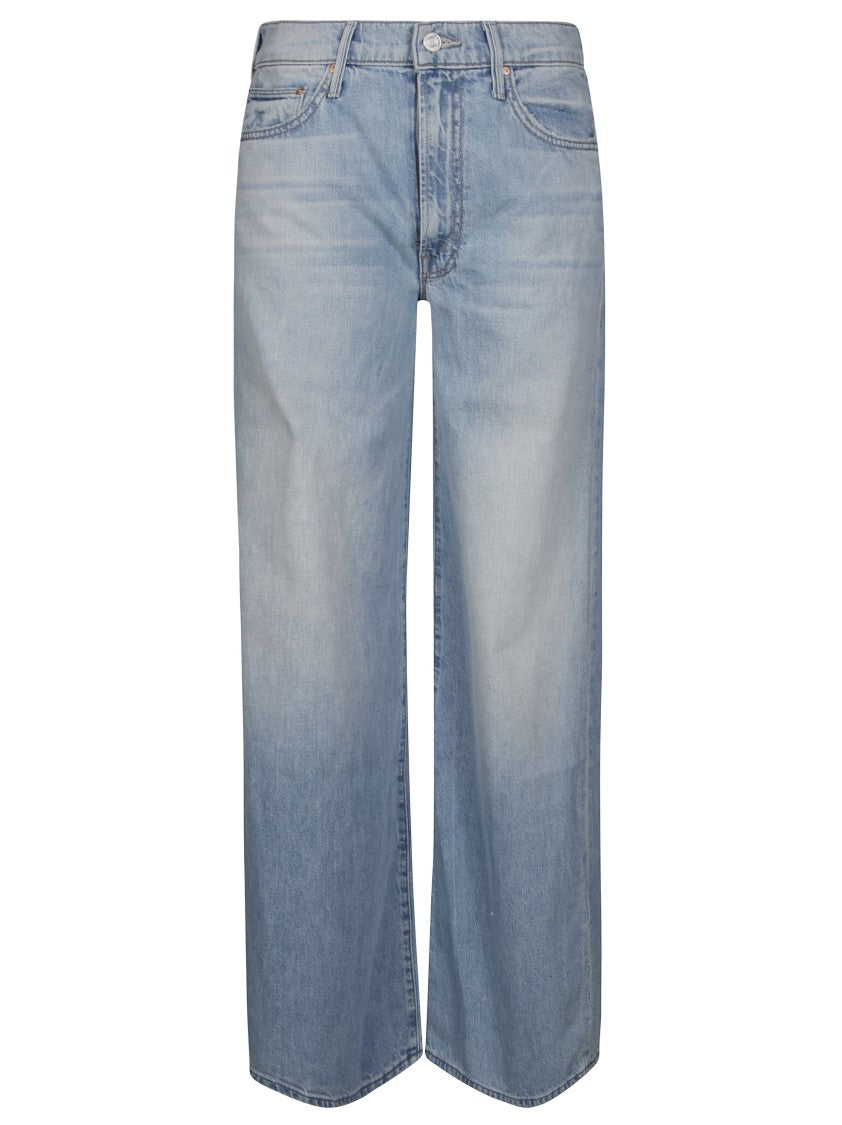 Mother Wide-Leg Jeans In Light Blue Wash