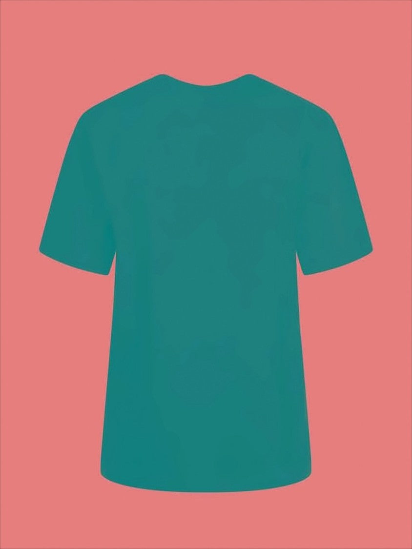 Patou Black Cotton T-Shirt With Abstract Patches