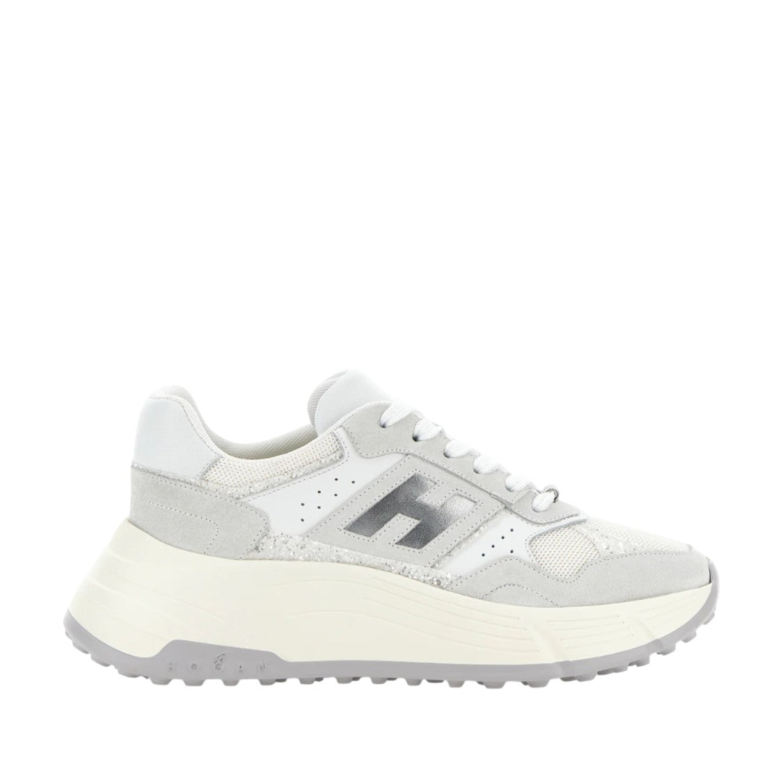 Hogan Chunky Sole Sneakers With Layered Design