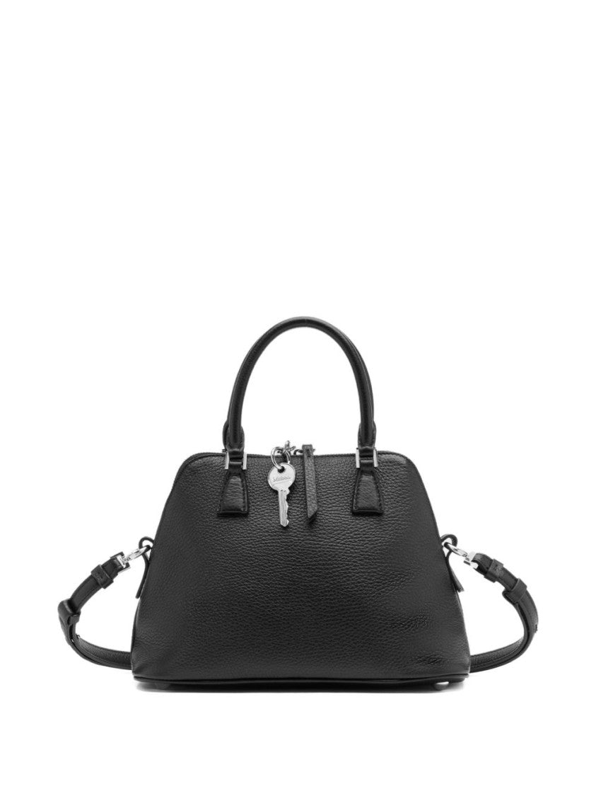 Maison Margiela Structured Black Calf Leather Shoulder Bag