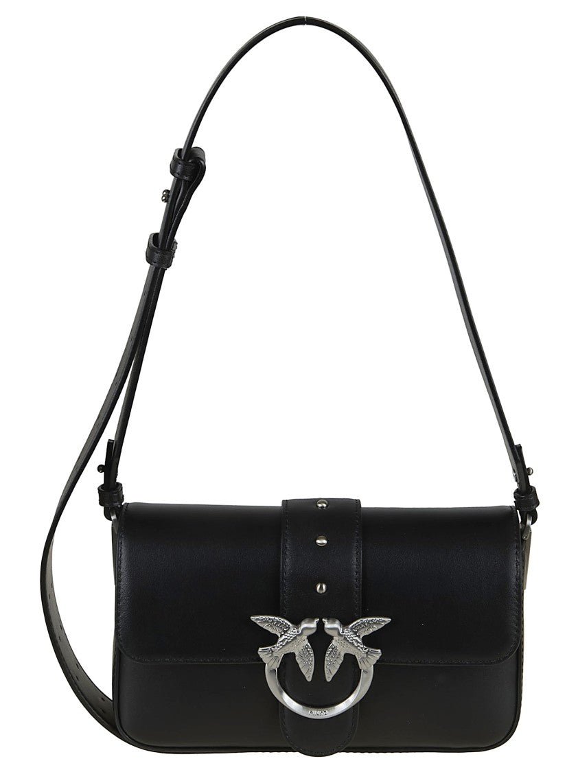 Pinko Slouchy Leather Wallet With Pyramid Studs