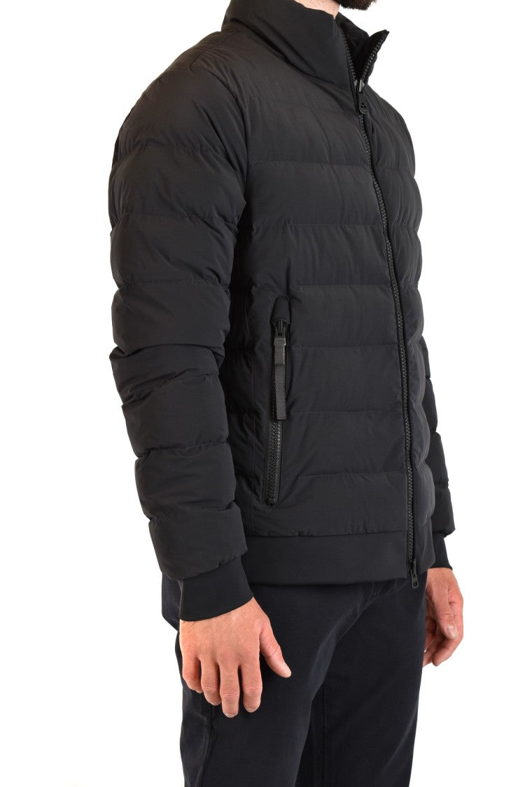 Peuterey Black Nylon Quilted Down Jacket