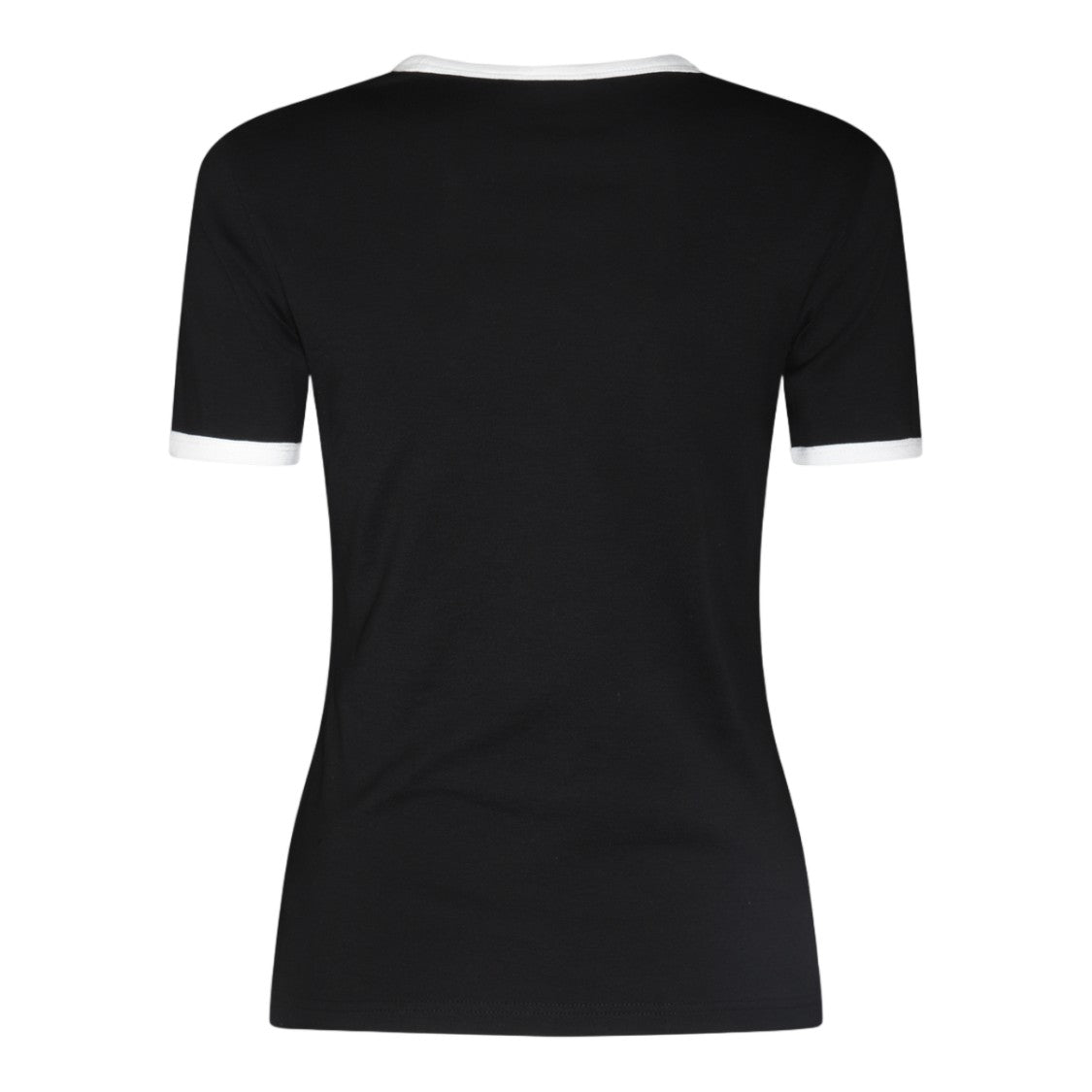 Courrèges Contrast Trim Short-Sleeve Cotton T-Shirt