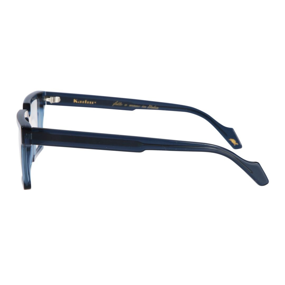 Kador Blue Pierre Translucent Oversized Square Eyeglasses