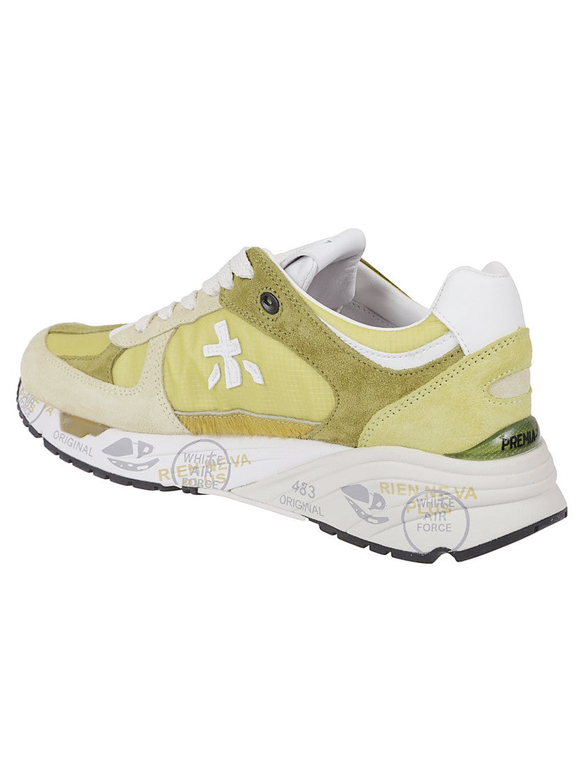 Premiata Nylon And Suede Sneakers With Cushioned Sole