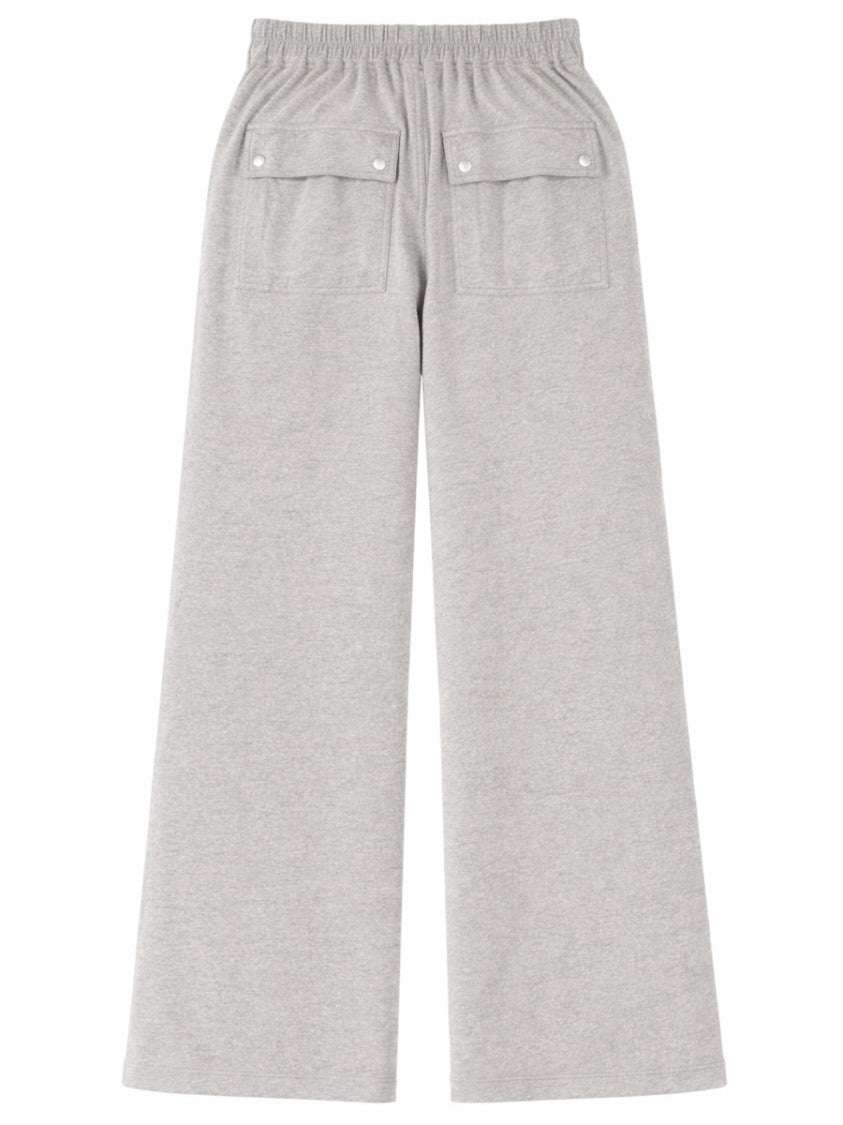 Drkshdw By Rick Owens Neutrals Geth Belas Wide-Leg Cotton-Polyester Pants