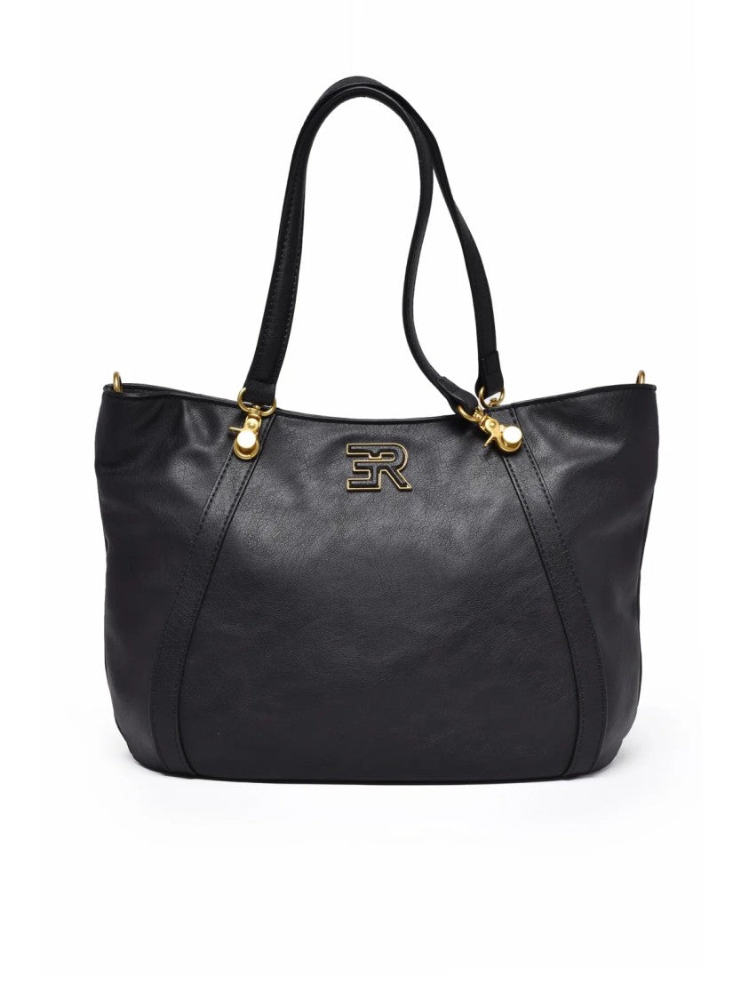 Ermanno Firenze Veda Shoulder Bag With Structured Silhouette And Gold-Tone Accents