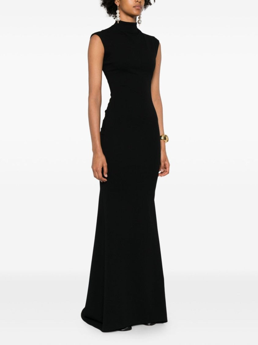 Jacquemus Figure-Hugging Black Maxi Dress