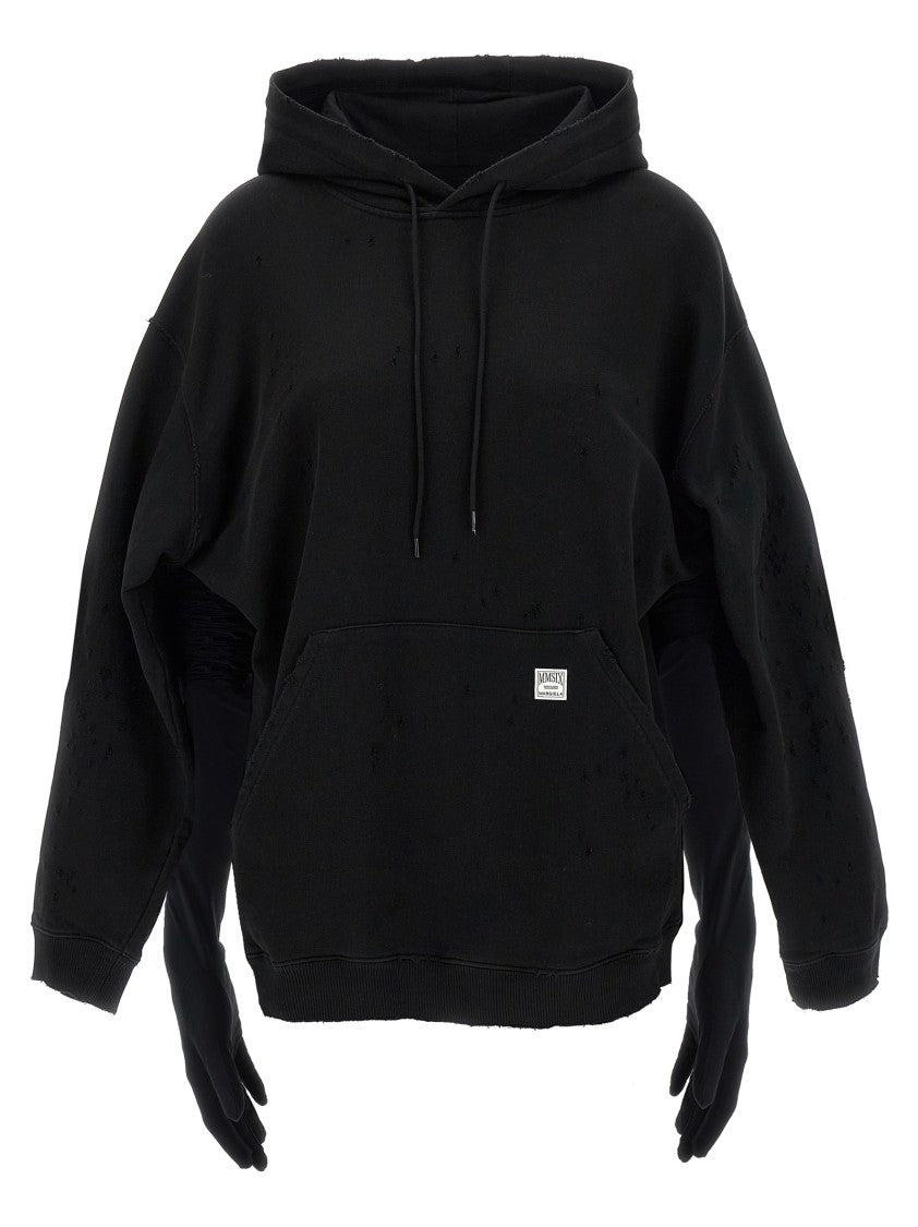 Mm6 By Maison Margiela Hoodie Dress With Gloves