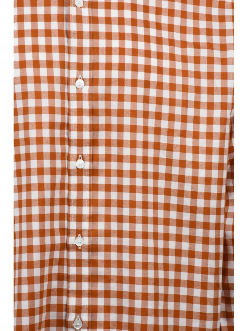 Maison Kitsuné White Cotton Striped Shirt
